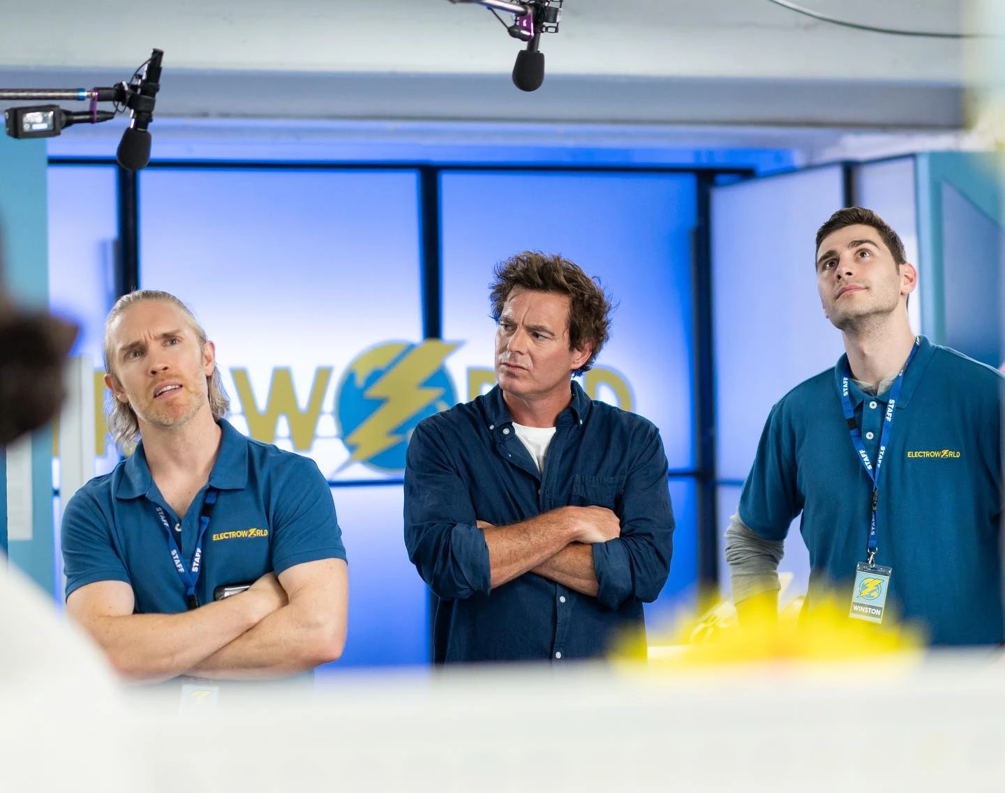 Paul Moore on the Rostered On set directing and performing — Australian Netflix comedy filmed in Geelong.