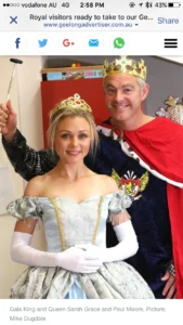 Paul Moore and Sarah Grace on the front cover of GT Magazine, recognised as Geelong’s unstoppable creative duo.